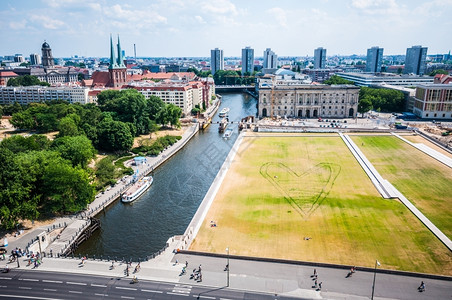 建筑学柏林从中心上空的观望着柏林镇欧洲图片