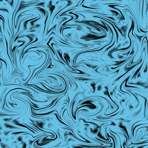流动蓝色和黑抽象背景液体曲线移动艺术的图片