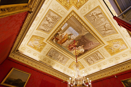 建筑学帕拉蒂纳画廊的壁皮蒂宫文艺复兴时期的宫殿意大利再生图片