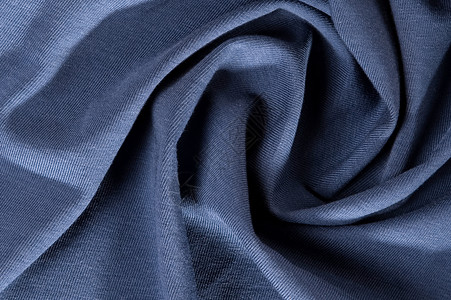 纺织品蓝色的新皱纹纺织物灰色蓝有质感的背景图片