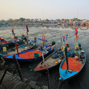 渔业村船的捕捞钓鱼海岸洋图片