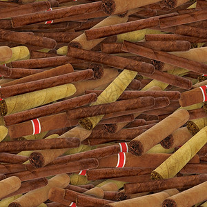 古巴人质地无缝的瓷砖雪茄背景