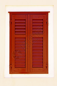 封闭的棕色木制窗帘安全要素木头窗户城市的图片