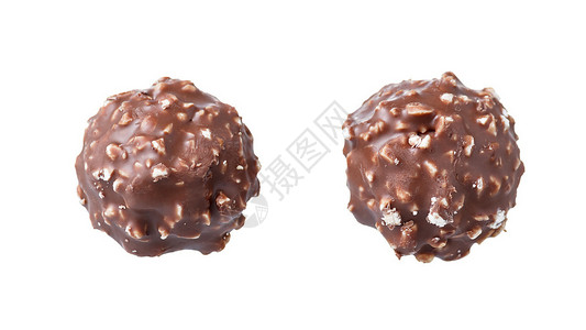 小吃圆形的食物带坚果巧克力糖图片