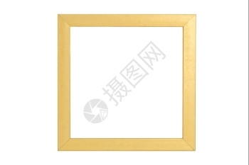 金框ps素材古董金框在白背景与剪切路径A隔离边界华丽的空设计图片
