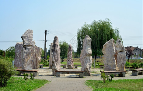 罗马尼亚公园石柱纪念碑图片