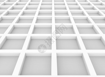 3d白方格框壁背景摘要的透视图3d形象的阴影盒子图片