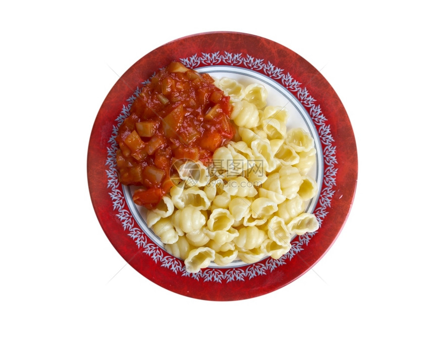 美食Conchiglie意大利面食地中海生图片