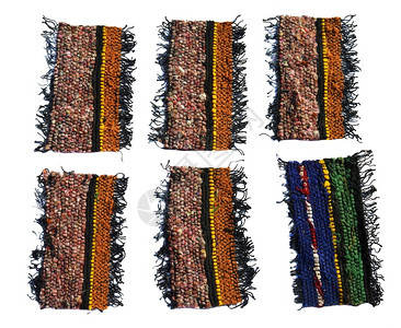 手工编织的羊毛地毯小村庄手工制作的图片