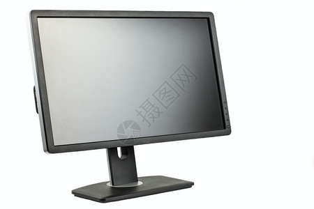 电子的视监器白色背景上的数字黑色电脑显示器屏幕图片
