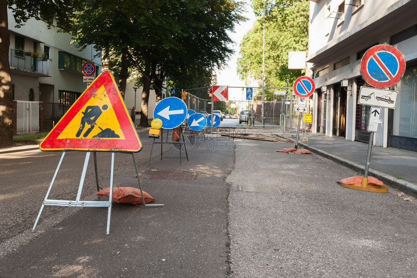 交通建筑工地维修道路施工图片