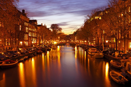 阿姆斯特丹的美景背景图片