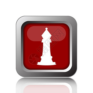 智力白色的背景上象棋图标互联网按钮玩图片