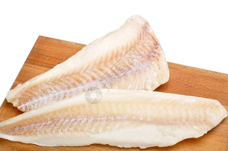 欧米加3冷冻鱼片新鲜的健康图片