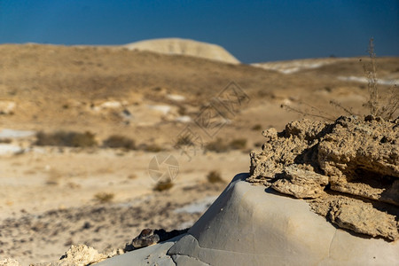 沙漠和蓝天以色列伊扎娜高清图片