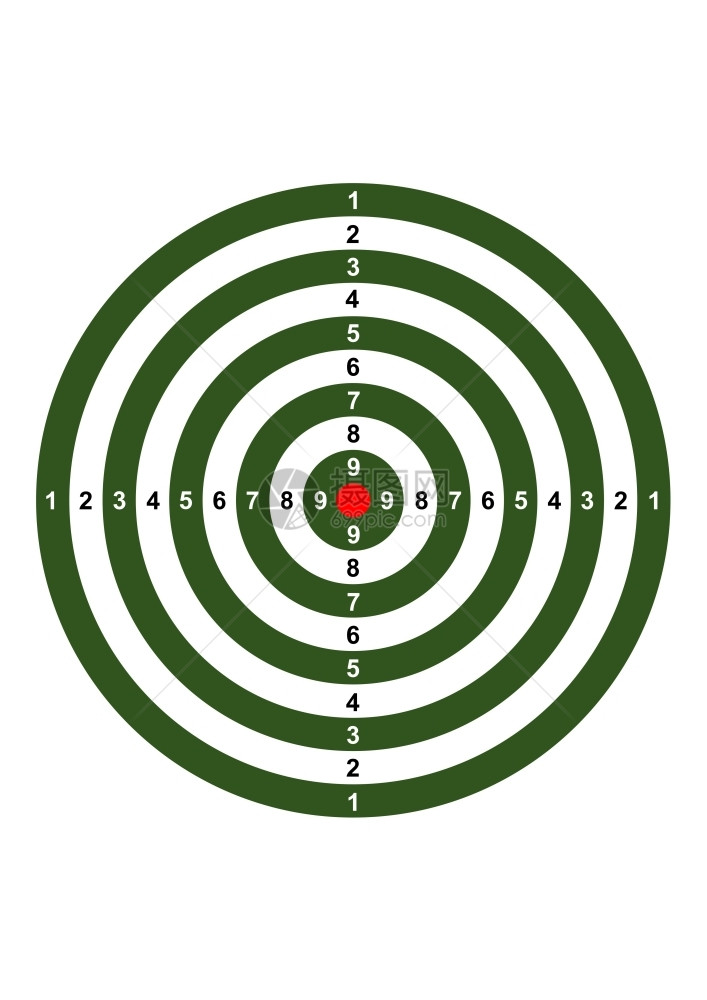 靶心示意图目标符号指插图训练象征图片