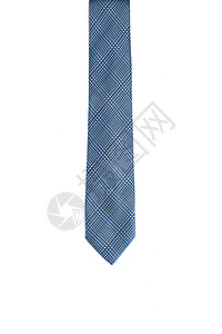 优雅的商业穿白背景上孤立的蓝色领带背景图片