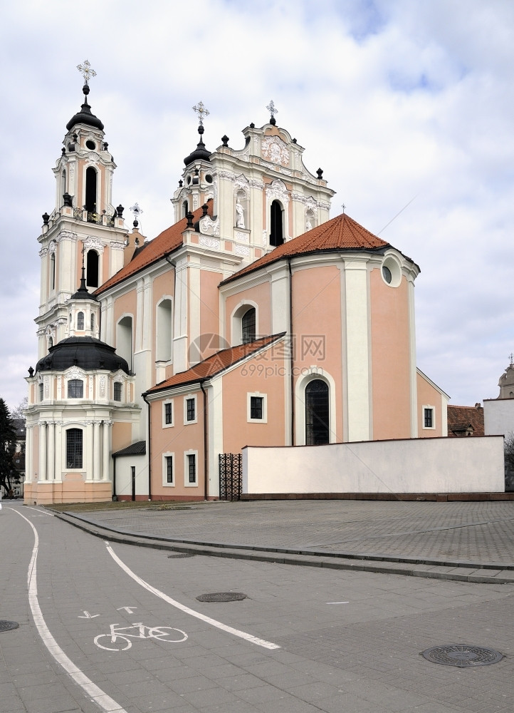 立陶宛维尔纽斯圣洁教堂立陶宛阴云日多的精神图片