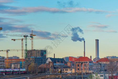 柏林的建筑城市工厂工地图片