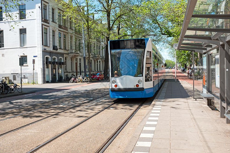 从荷兰阿姆斯特丹Weesperplein出发的轨迹屋家城市图片