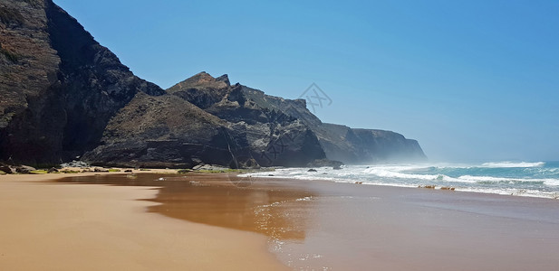 葡萄牙PraiaValeFigueiras海洋普拉亚水图片