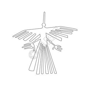 飞碟鸟瞰图Nazca秘鲁鸟古代地格字符号图示理标志图片