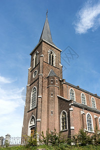 建筑学位于Belgium村Hombourg的堂视窗屋顶图片