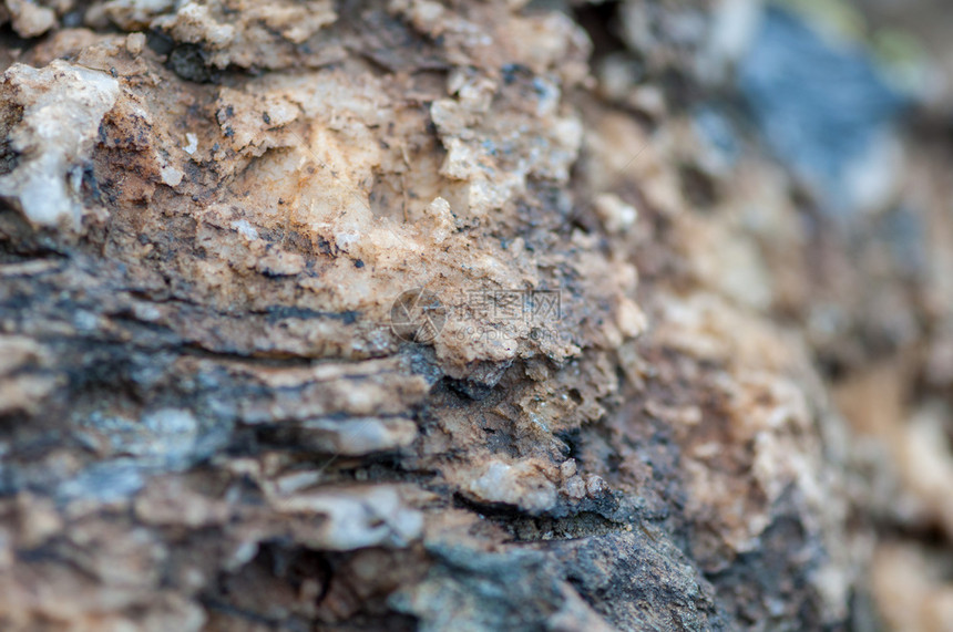 水晶质地封闭岩石盐和矿物浅地深质学图片