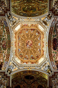 艺术贝加莫的圣亚历山德罗大教堂天花板研究所图片