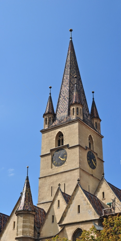 宗教旅行大堂罗马尼亚Sibiu市路德会教堂建筑细节图片