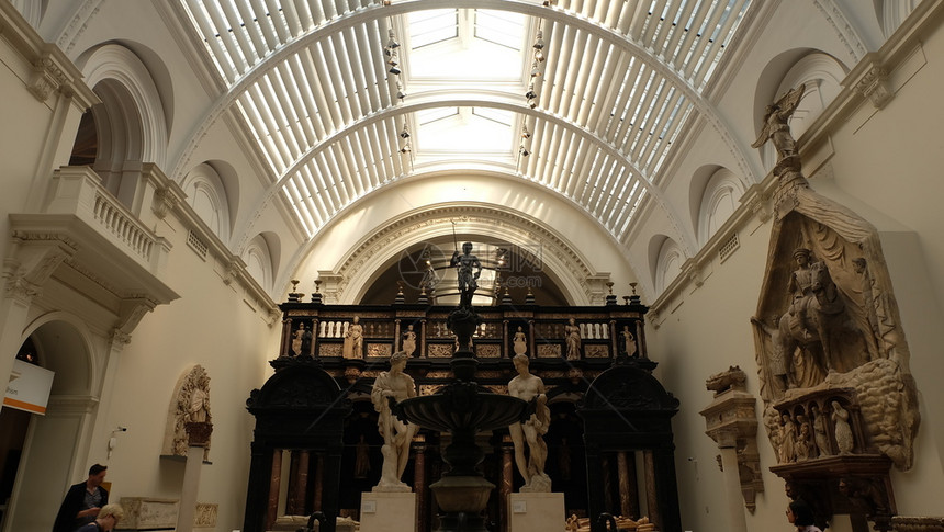 装饰建筑学美丽2019年4月日维多利亚和阿尔伯特博物馆VA是联合王国伦敦南肯辛顿最大的装饰艺术和设计世界大博物馆英国伦敦图片