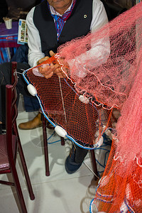 绳索海渔网堆积成作为捕鱼概念轮廓优质的图片