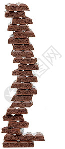糖果黑色的小吃巧克力塔背景图片