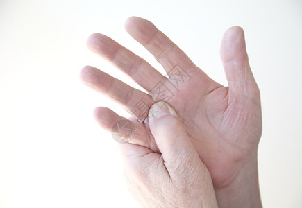复制症状身体以痛苦的手指人图片