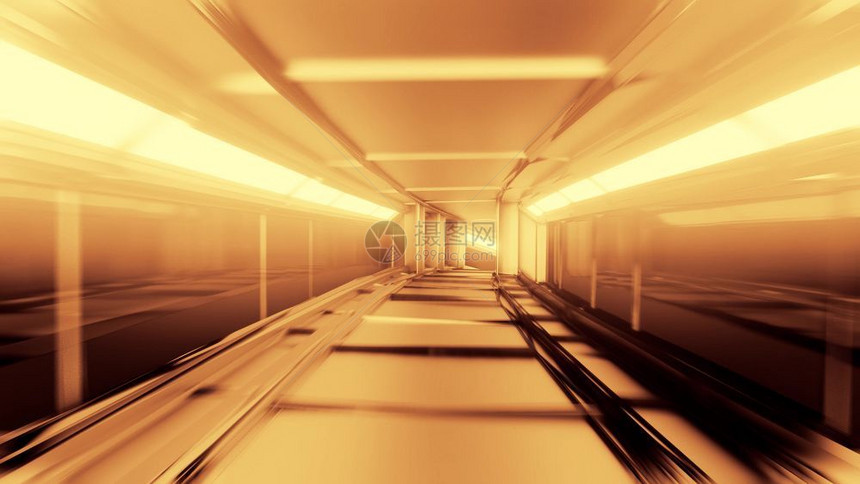 科技光束背景科幻隧道图片