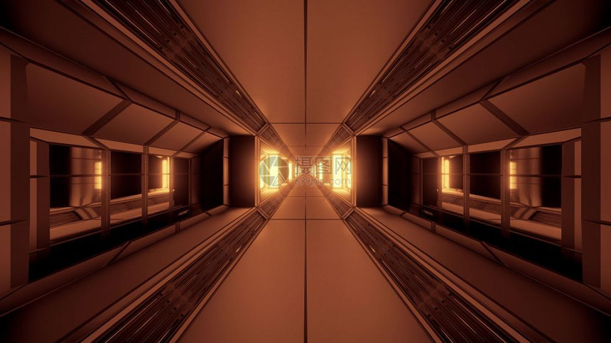 科技光束背景科幻隧道图片