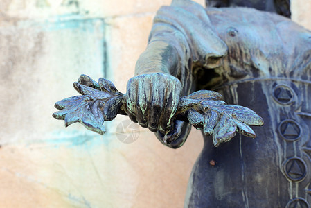 雕塑历史月桂树赫鲁斯的罗马尼亚英雄纪念碑地标细节图片