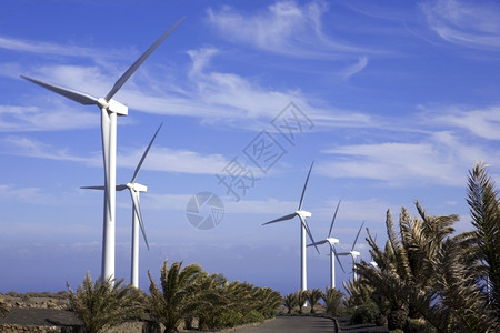 力量Eolic风力涡轮机燃料平流层背景图片