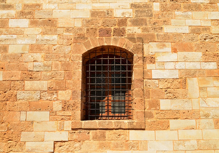 建筑学罗西姆诺希腊雷瑟市Fortezza堡垒窗口细节防御工事图片