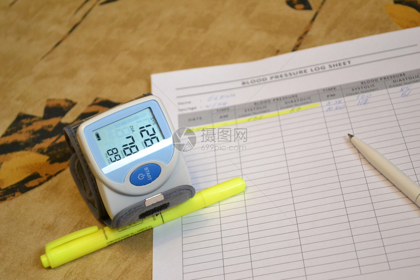笔每日血液压监测记医生图片