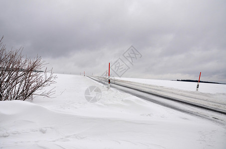 高速公路德国冬季公路霜图片