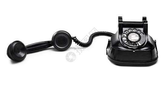 数字套对话白色背景的旧电话拨号路徑图片