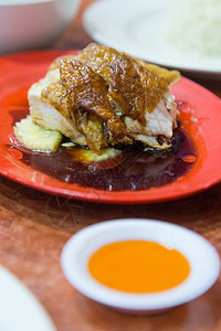 酱油白米饭烤鸡吐司盘子食物图片
