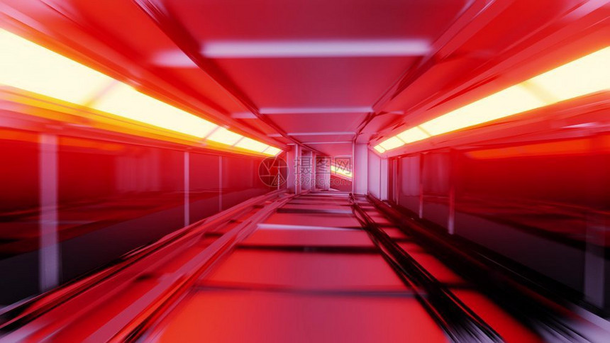 未来风科幻背景时空隧道图片
