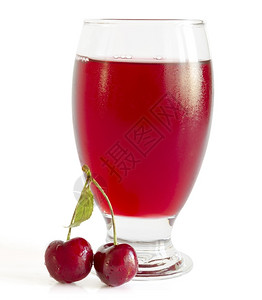 樱桃汁喝浆果饮料图片