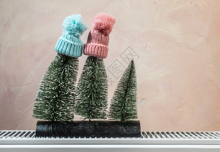 寒冬季节概念圣诞时间冬天的季节概念快乐的森林雪图片