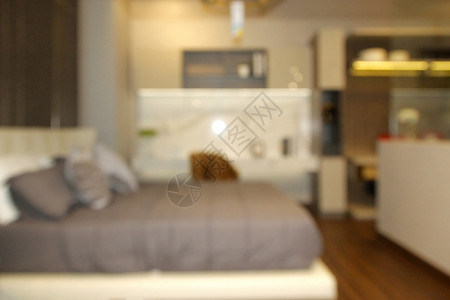 门户14桌子现代房屋作为背景的模糊卧室内设计置枕头图片