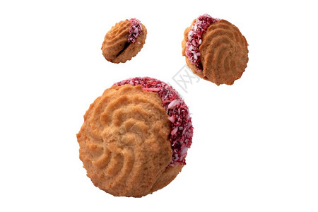 悬浮的曲奇饼干图片