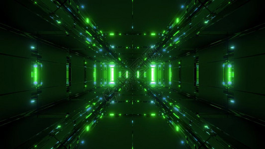 科幻背景灯光效果时空穿梭隧道背景图片