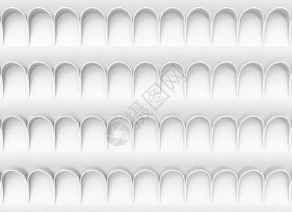 几何的海浪形象3d完成摘要白圆波曲线墙壁背景图片